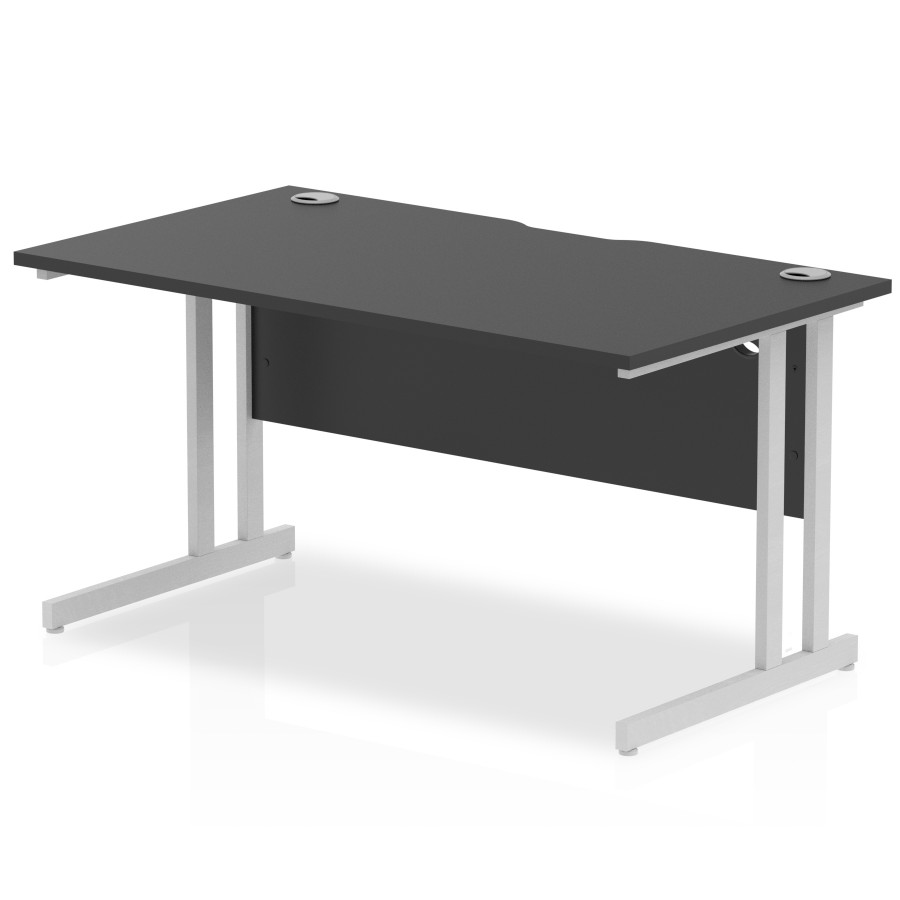 Rayleigh Black Series Straight Cantilever Desk